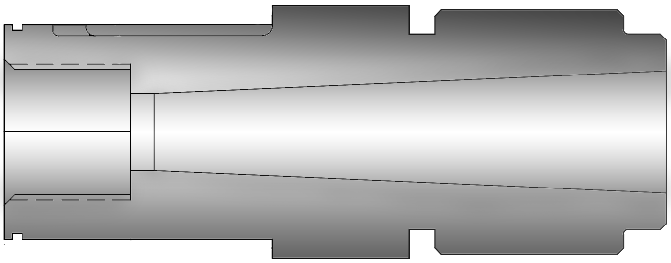 Heated Tapered Nozzle Fast Heat by Spark Industries